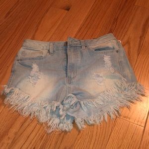 YMI High Rose Denim Shorts